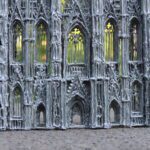 Cologne cathedral model - front view closeup1