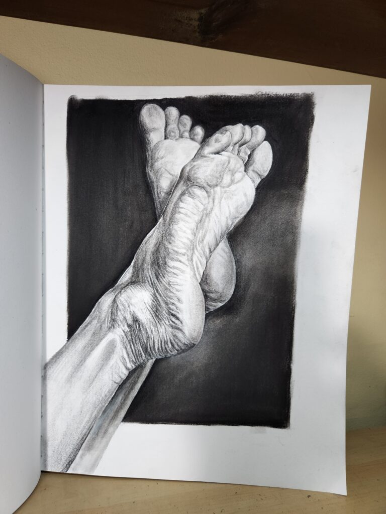 Feet in Charcoal