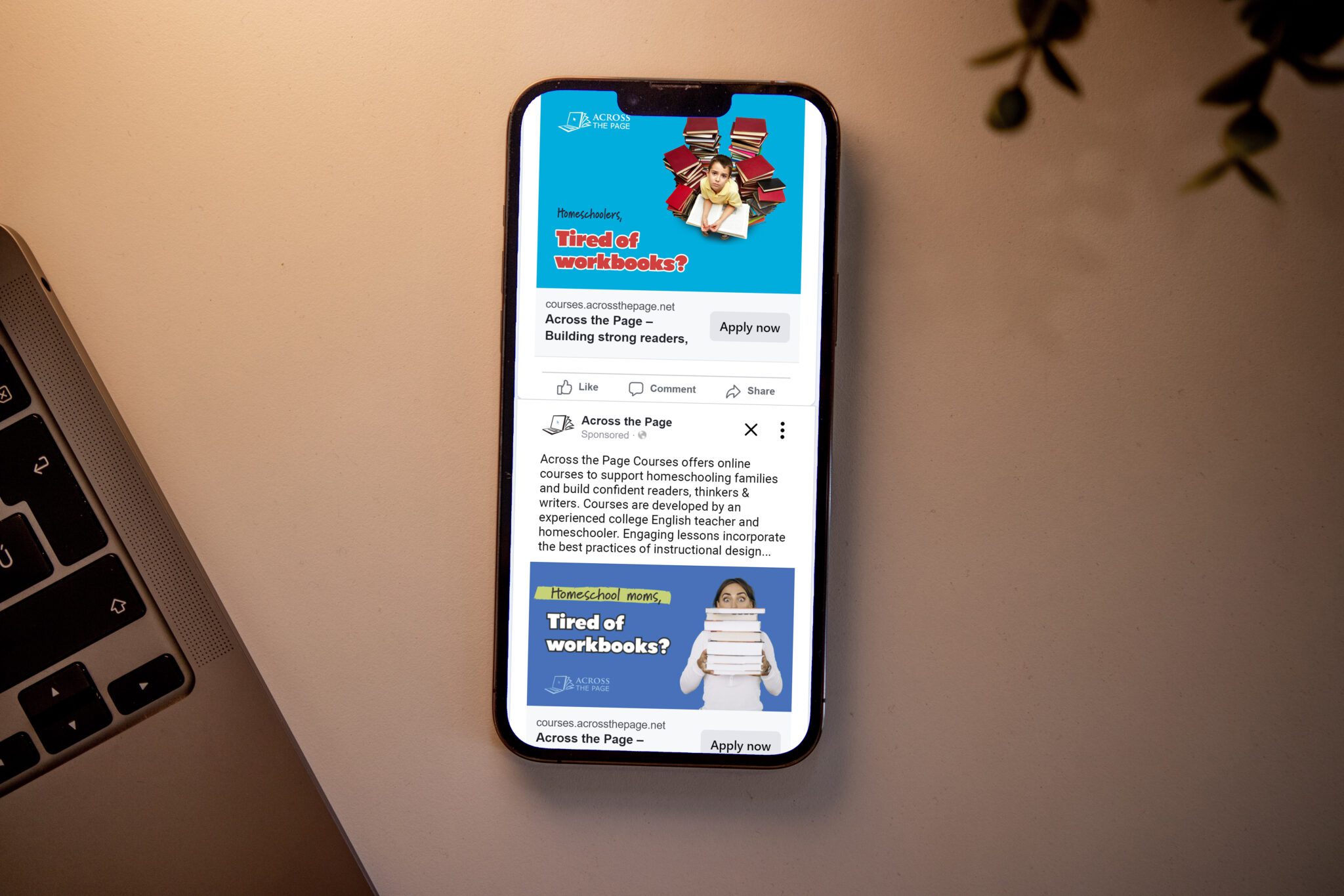 Across the Page Courses Facebook Advertising